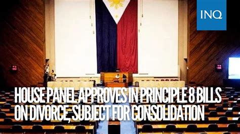 House panel approves divorce bills in principle.
